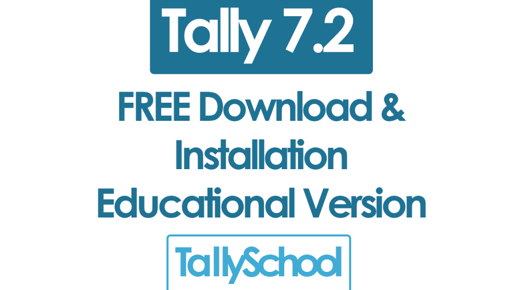 Tally 7.2 setup full version